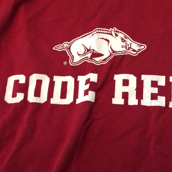 Arkansas Razorbacks Code Red T-shirt - Picture 2 of 4